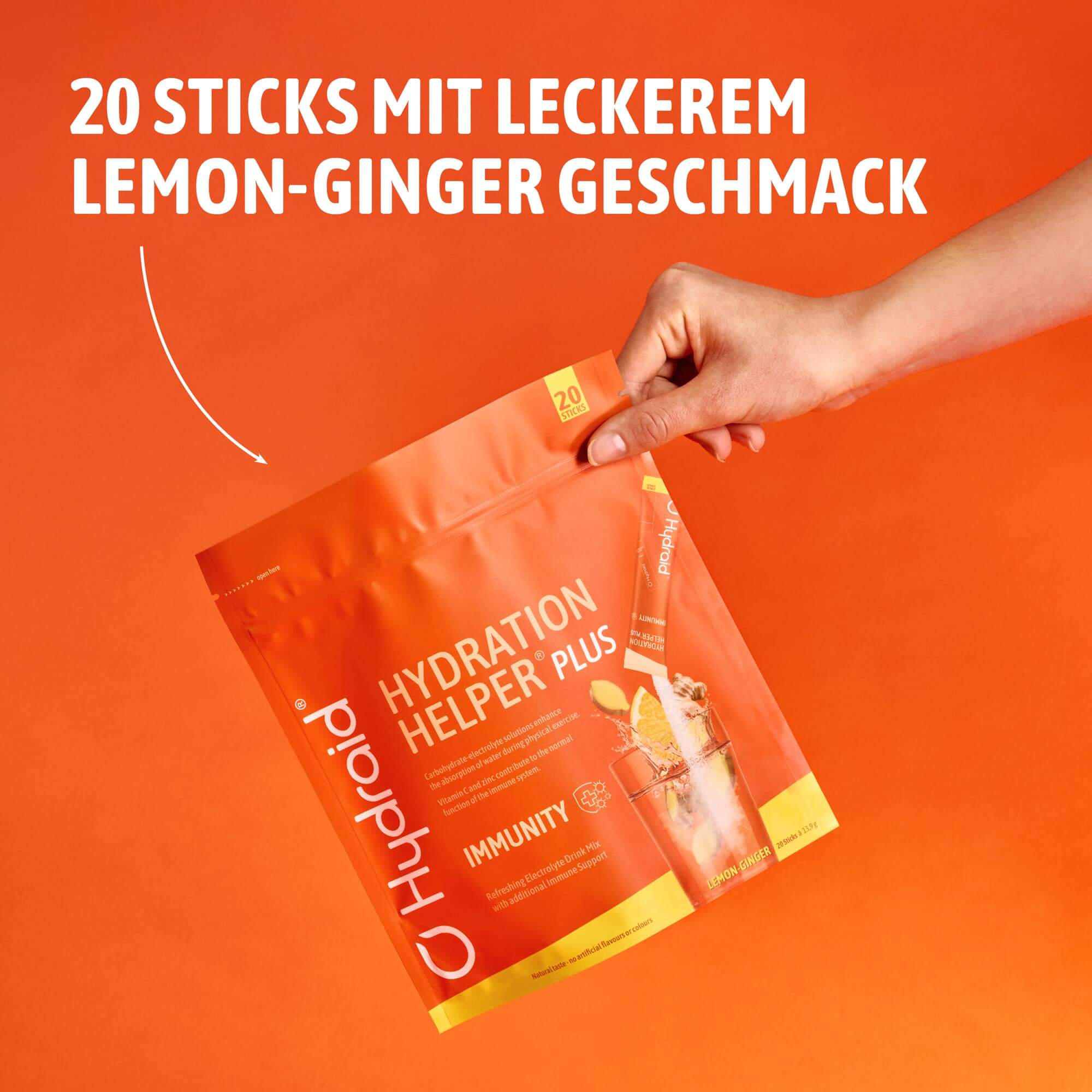 Hydration Helper® PLUS Immunity Lemon-Ginger