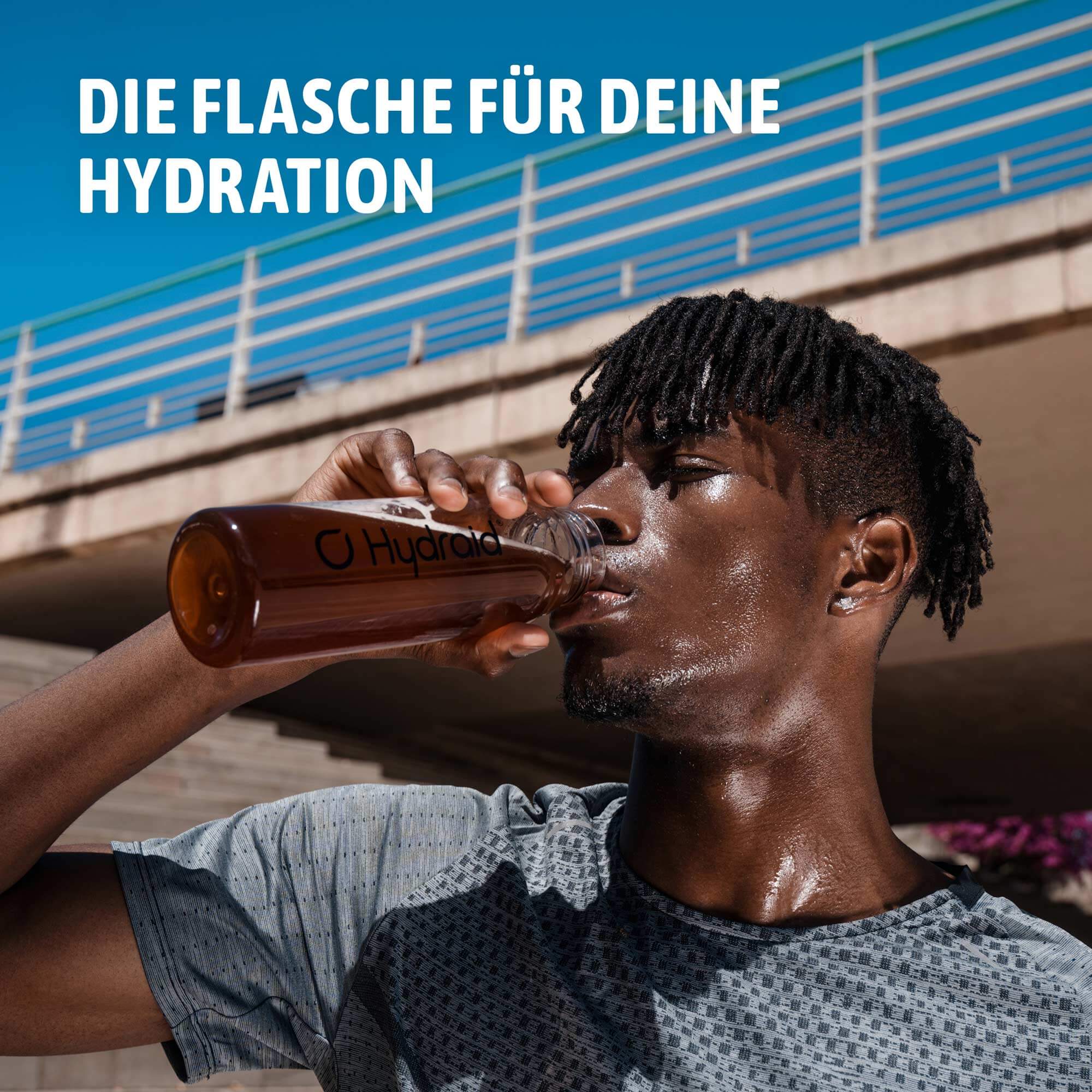 Hydraid® Trinkflasche (schwarz)