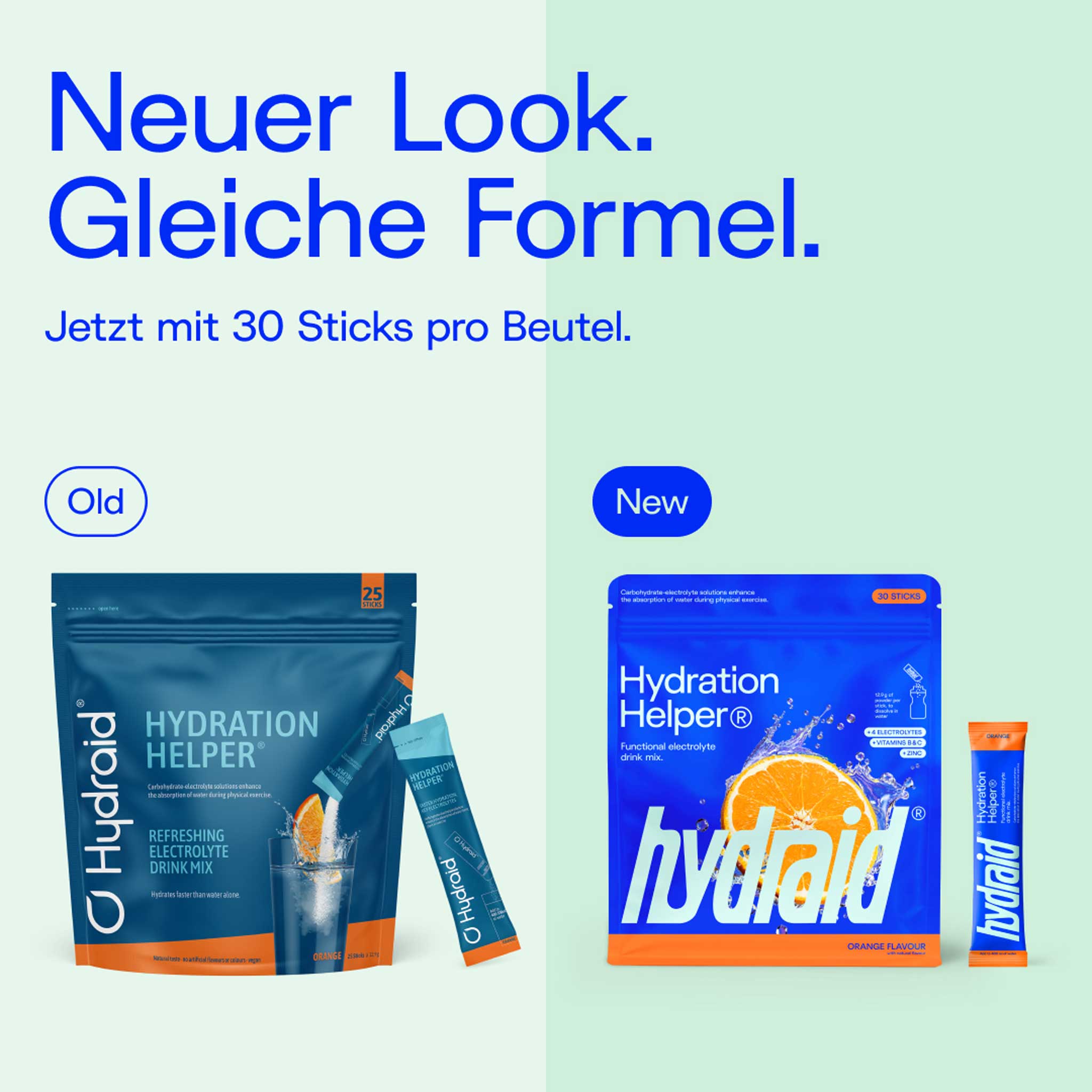 Alte Verpackung und neue Verpackung